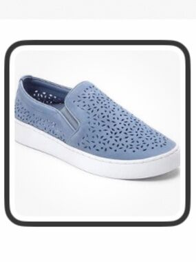 Vionic Midi Perf Baby Blue Slip-On Loafer Sz 9